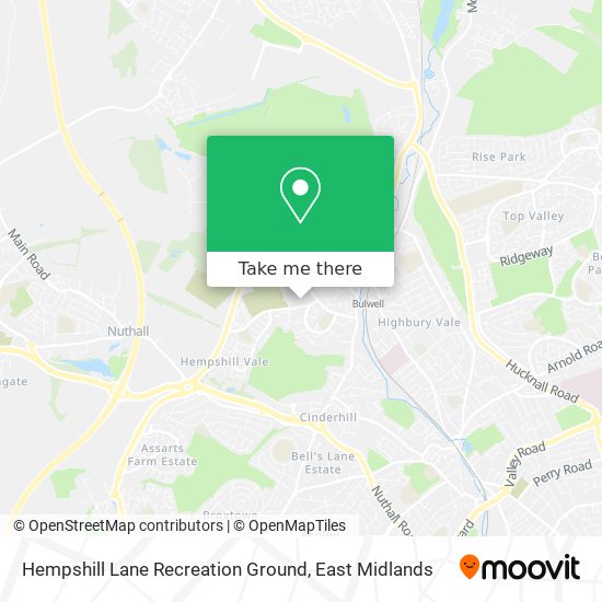 Hempshill Lane Recreation Ground map