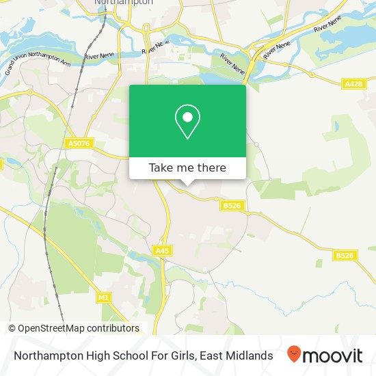 Northampton High School For Girls map