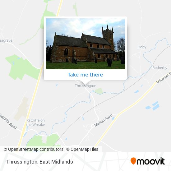 Thrussington map