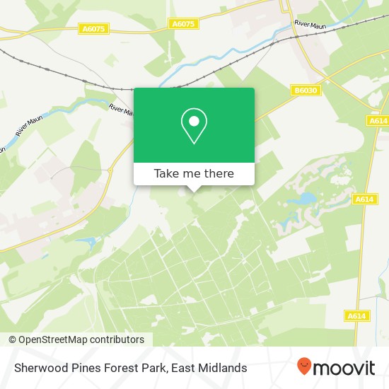 Sherwood Pines Forest Park map