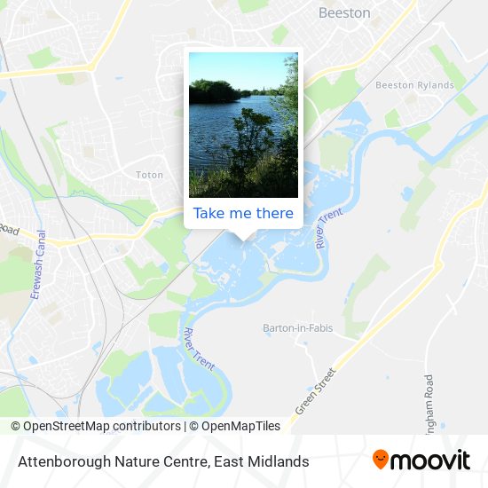 Attenborough Nature Centre map