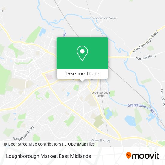 Loughborough Market map