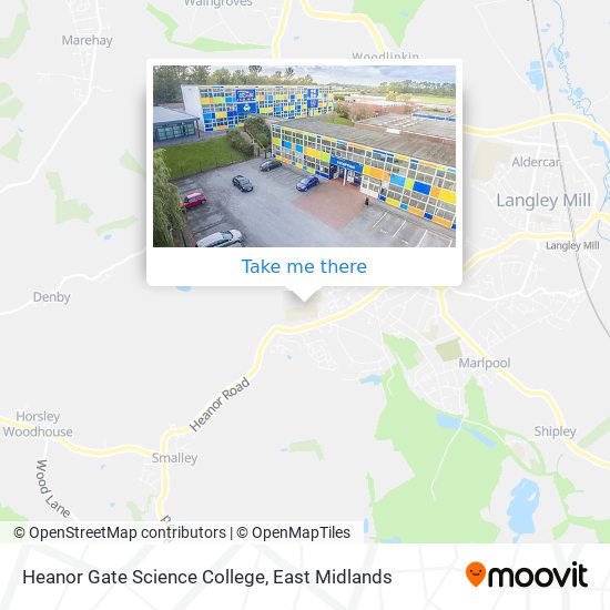 Heanor Gate Science College map