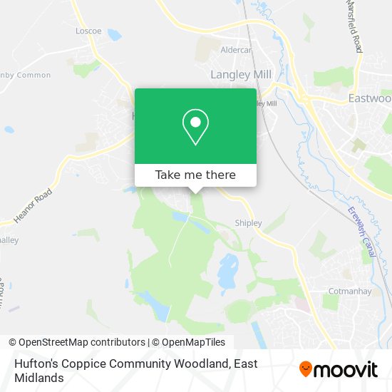 Hufton's Coppice Community Woodland map