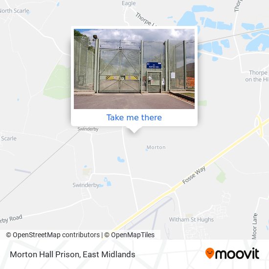 Morton Hall Prison map