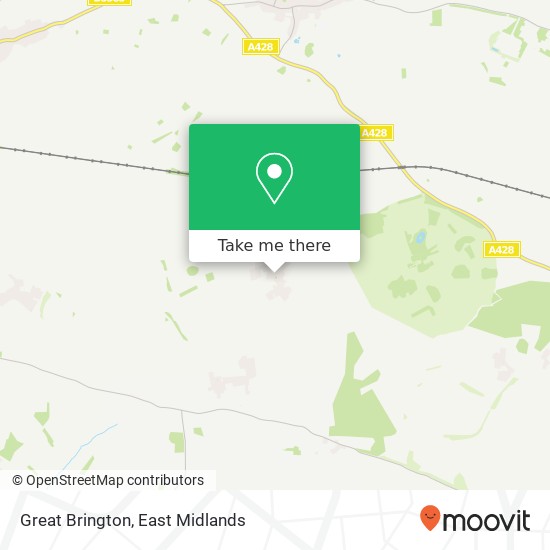 Great Brington map