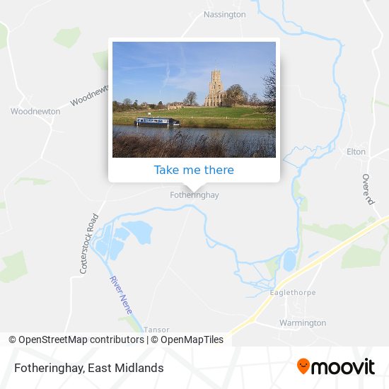 Fotheringhay map
