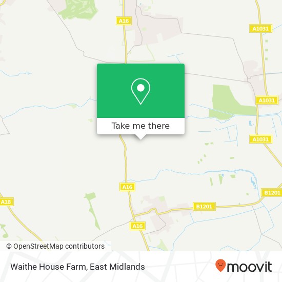 Waithe House Farm map