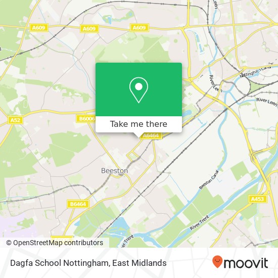 Dagfa School Nottingham map