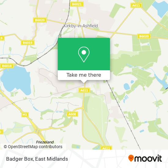 Badger Box map
