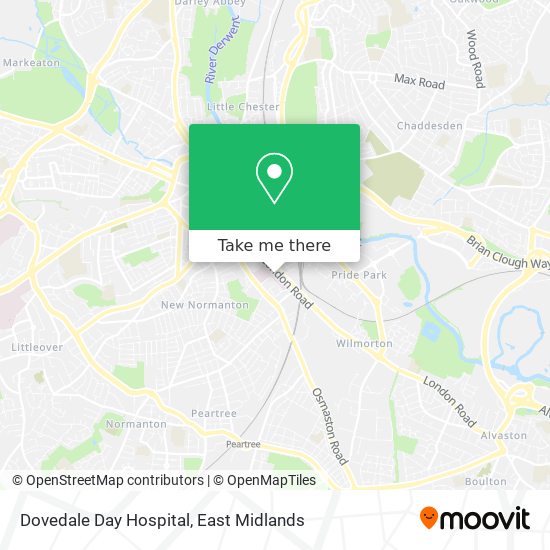 Dovedale Day Hospital map