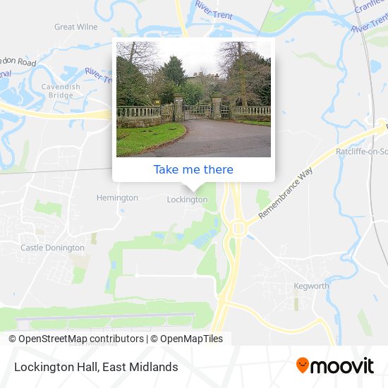 Lockington Hall map