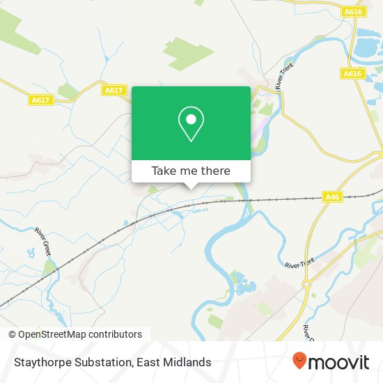 Staythorpe Substation map