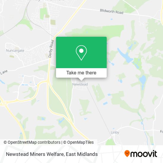 Newstead Miners Welfare map