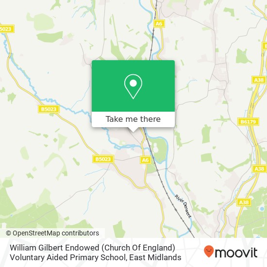 William Gilbert Endowed (Church Of England) Voluntary Aided Primary School map