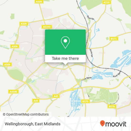 Wellingborough map
