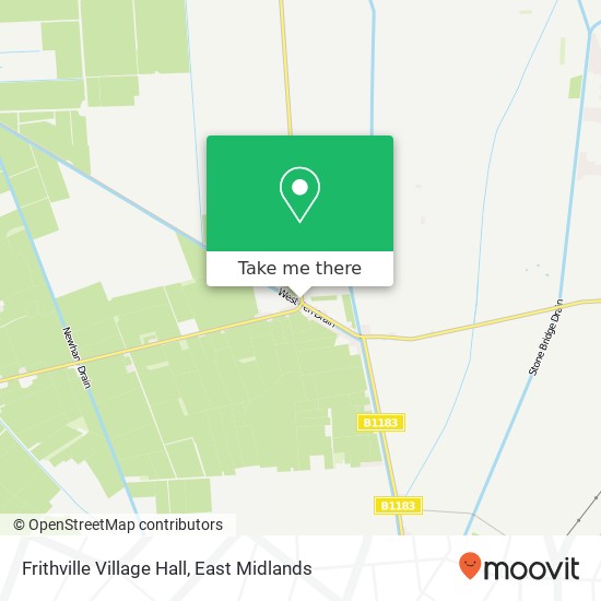 Frithville Village Hall map