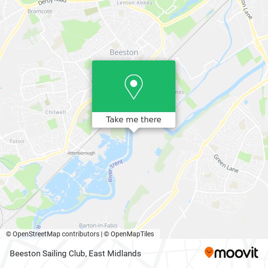 Beeston Sailing Club map