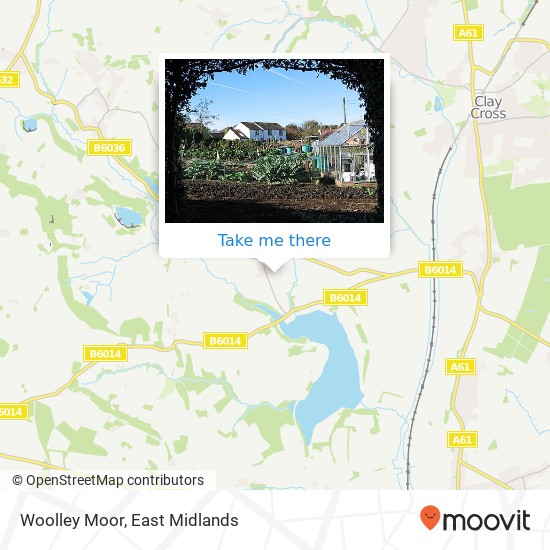 Woolley Moor map