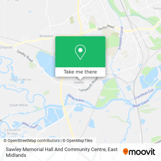 Sawley Memorial Hall And Community Centre map
