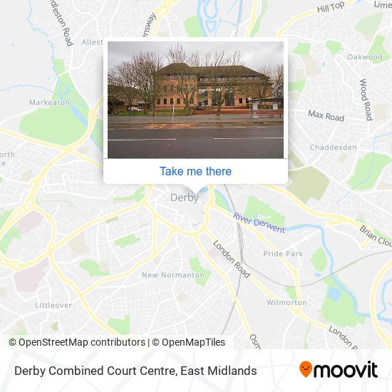 Derby Combined Court Centre map