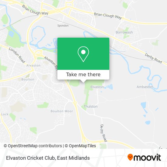 Elvaston Cricket Club map