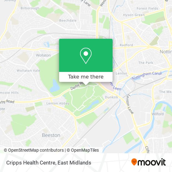 Cripps Health Centre map