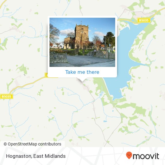Hognaston map