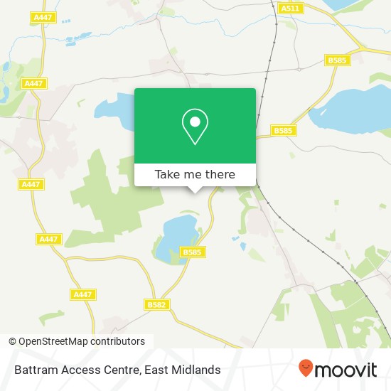Battram Access Centre map