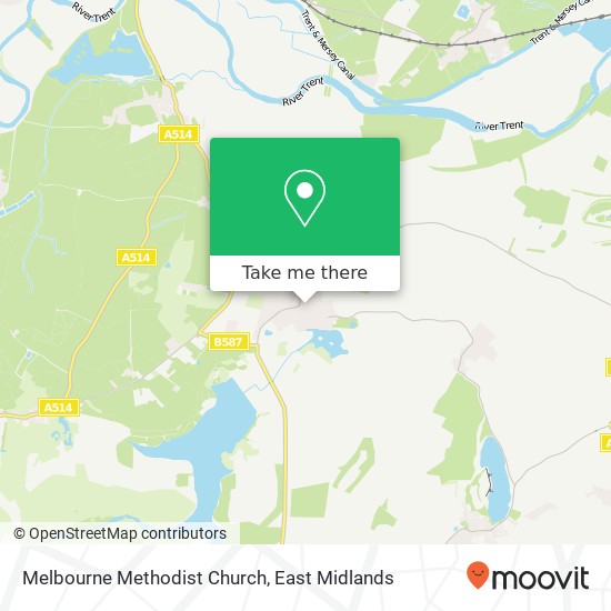 Melbourne Methodist Church map