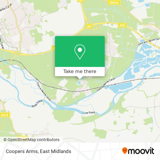 Coopers Arms map