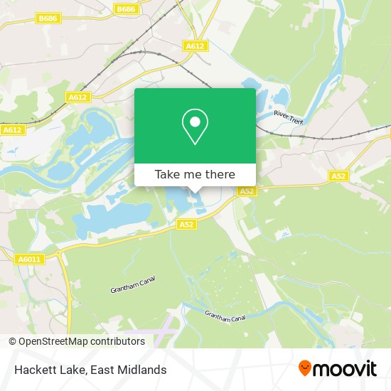 Hackett Lake map