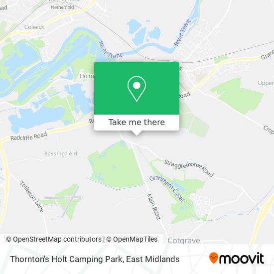 Thornton's Holt Camping Park map