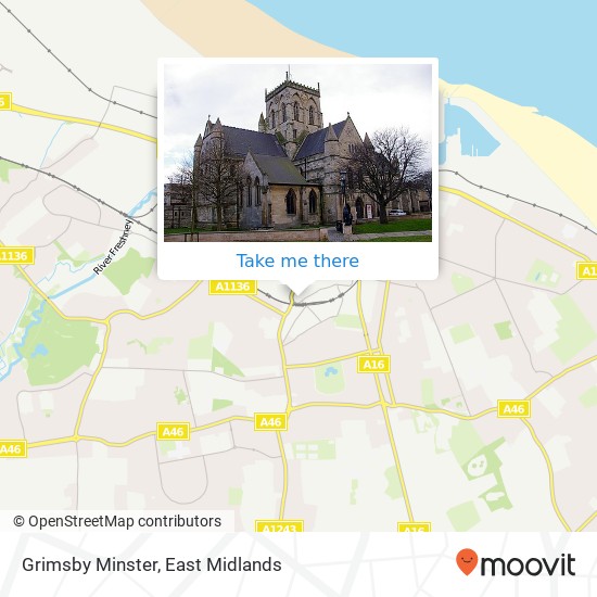Grimsby Minster map