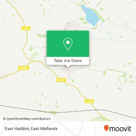 East Haddon map