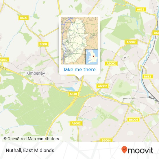 Nuthall map