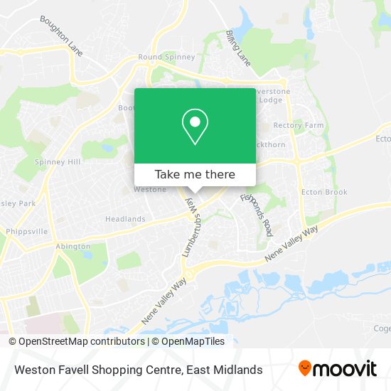 Weston Favell Shopping Centre map