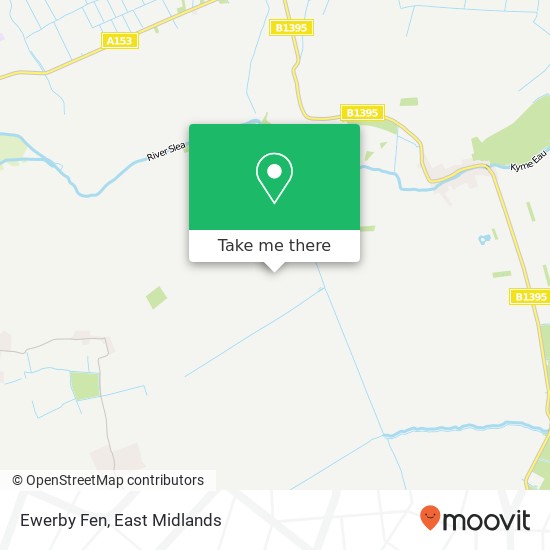 Ewerby Fen map