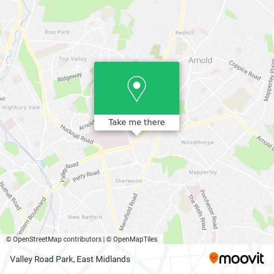 Valley Road Park map