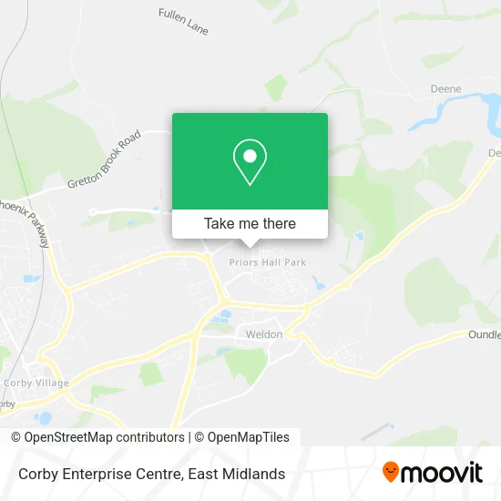 Corby Enterprise Centre map