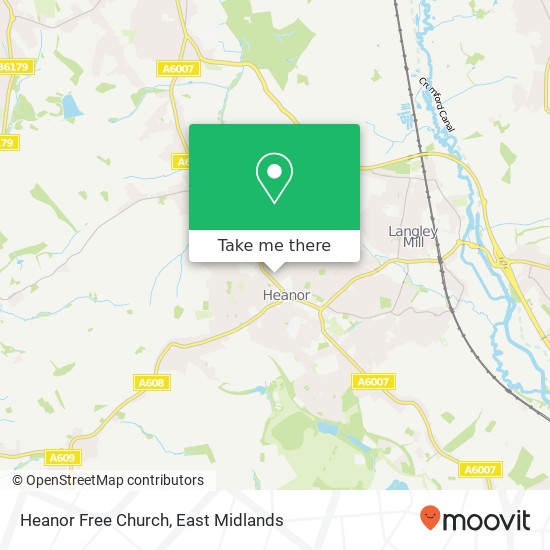 Heanor Free Church map