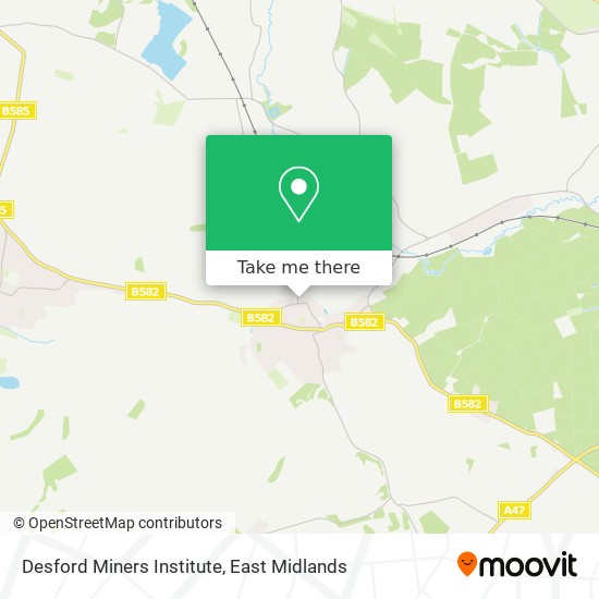 Desford Miners Institute map