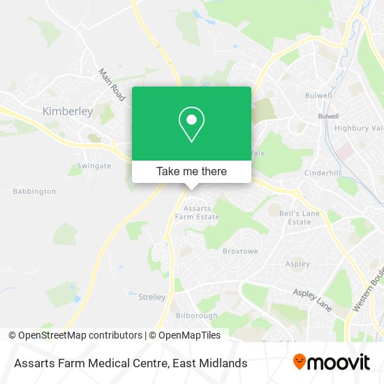 Assarts Farm Medical Centre map