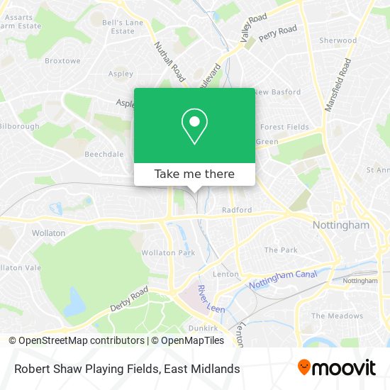 Robert Shaw Playing Fields map