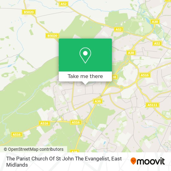 The Parist Church Of St John The Evangelist map