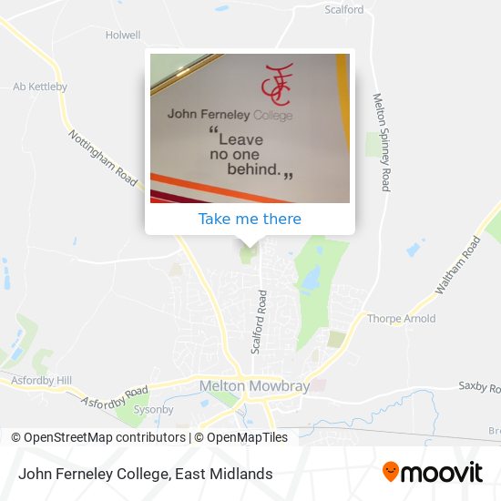 John Ferneley College map