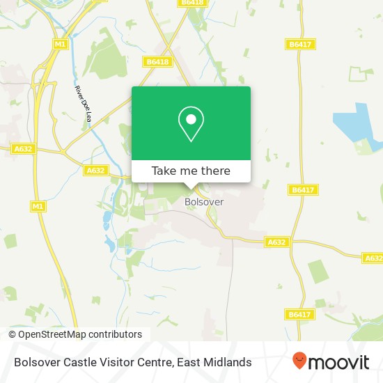 Bolsover Castle Visitor Centre map