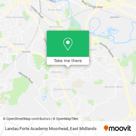 Landau Forte Academy Moorhead map