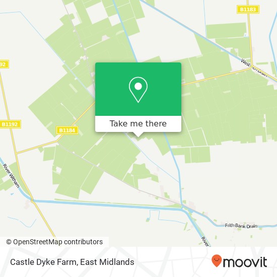 Castle Dyke Farm map