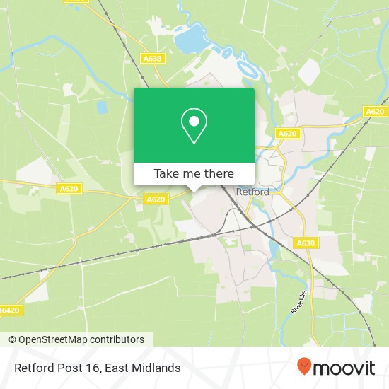 Retford Post 16 map